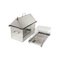 Коптильня Smokki House з нержавійки 2 мм, розмір 520(ш)*320(д)*400(в)