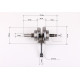 Коленвал с подшипниками на Shineray XY150, Loncin LX150, Zongshen ZS150