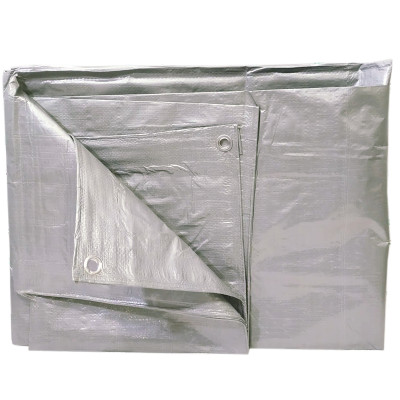 Тент тарпаулін Grey щільність 100г/м2 розмір 8*10 м