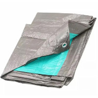 Тент тарпаулін Grey щільність 100г/м2 розмір 6*10 м
